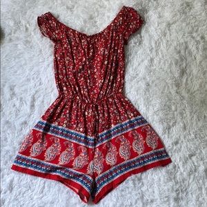 Red romper